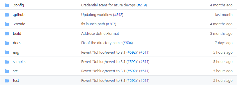 Repository screenshot to show folder & file structure